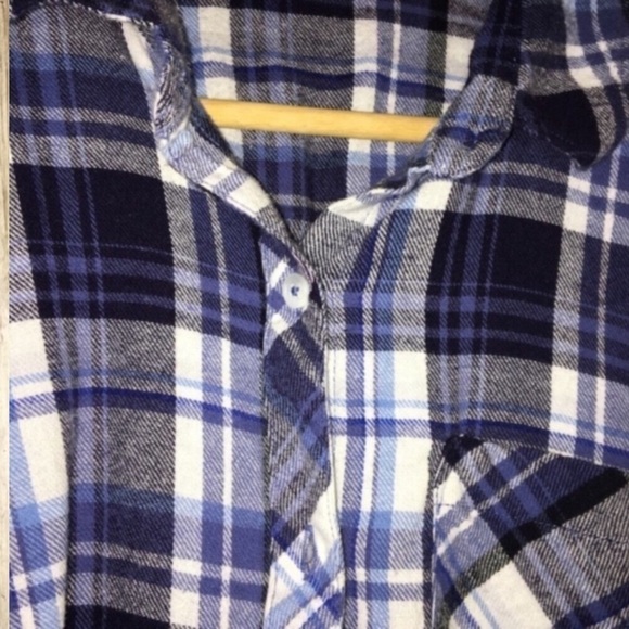 Woolrich Blue Plaid Button Down - Picture 4 of 5